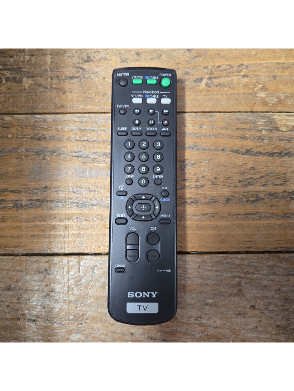 Genuine Sony RM-Y165 TV Remote Control OEM Trinitron CRT Retro Gaming Tested